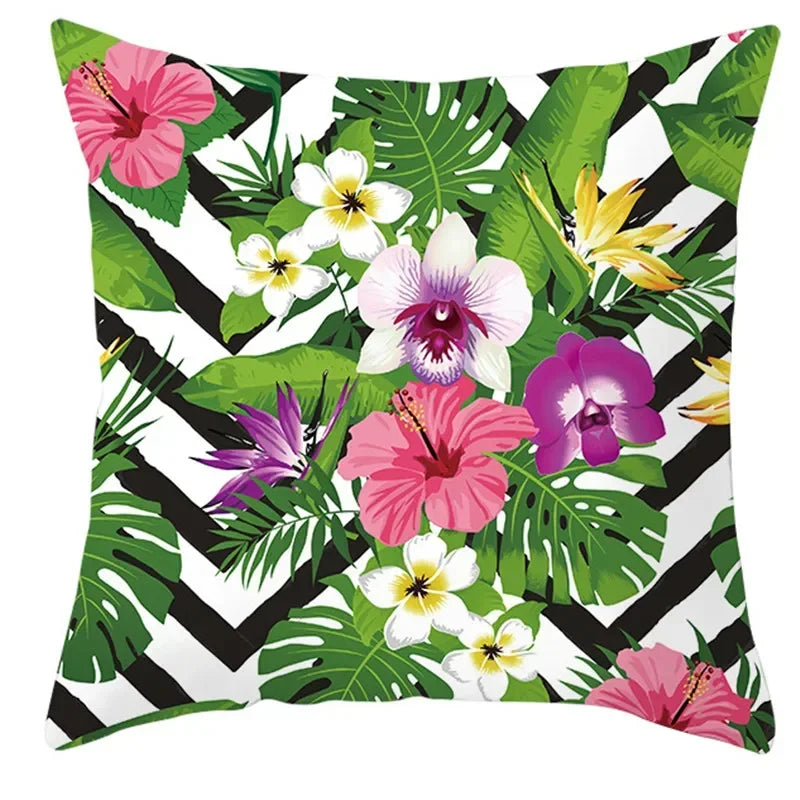 Coussin Tropical Multicolore Déco-exotique.fr