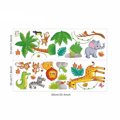 Stickers Animaux Jungle Enfant Déco-exotique.fr