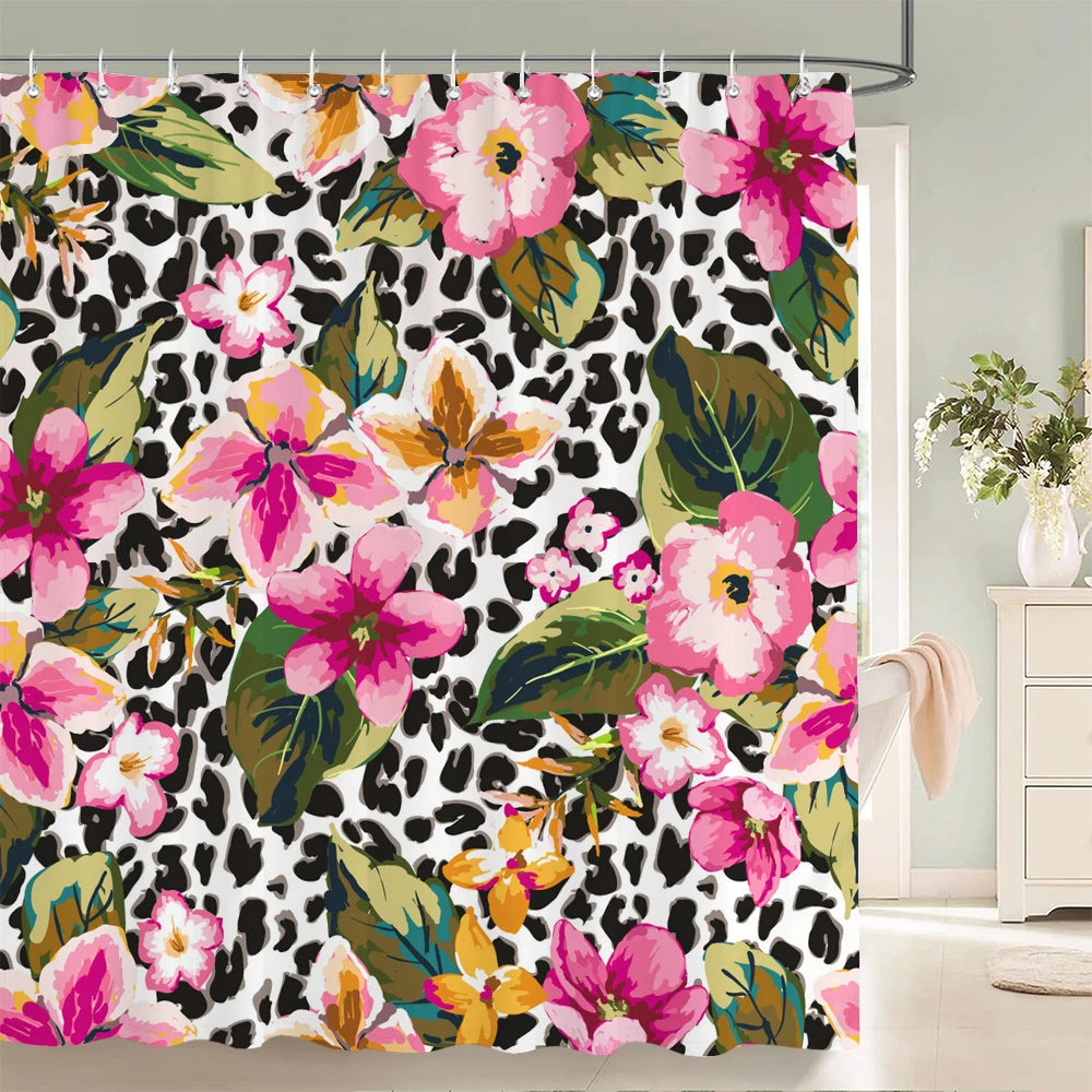 Rideau de douche Tropical 180 x 200cm-Déco Exotique