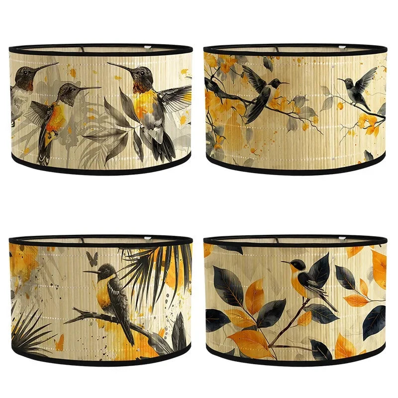 Abat jour motif Oiseaux Déco-exotique.fr