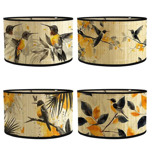 Abat jour motif Oiseaux Déco-exotique.fr