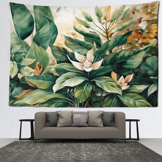 Tenture Vintage Feuillage- Déco Exotique