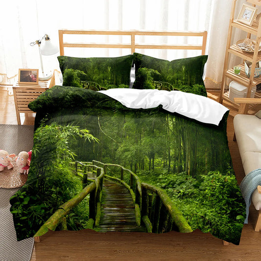 Housse de couette Jungle Passerelle Déco-exotique.fr