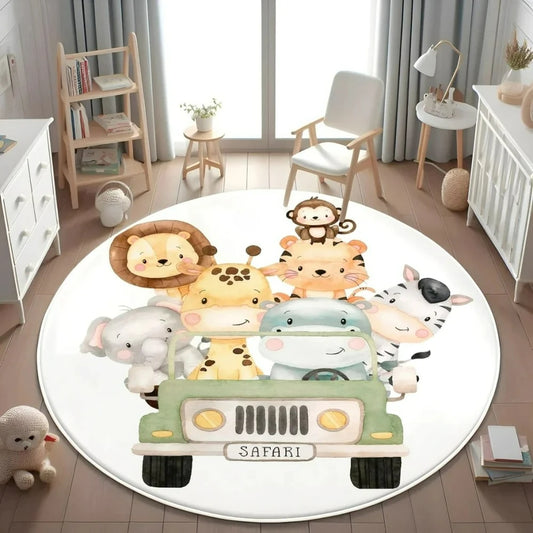 Tapis Jungle Safari Enfant-Déco Exotique