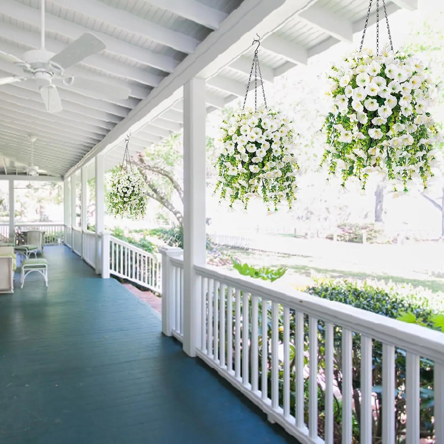 Fleur Artificielle Tombante Blanche- Déco Exotique