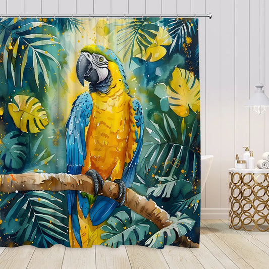 Rideau de douche Perroquet Ara