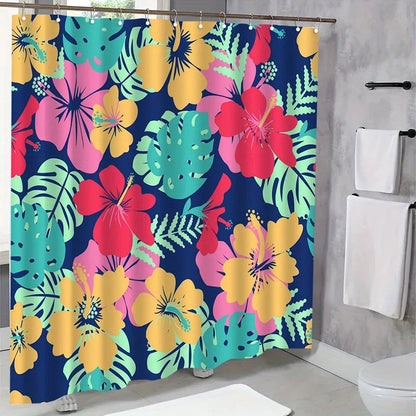 Rideau de douche Tropical Floral