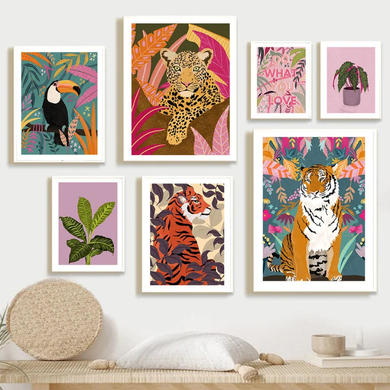 Poster Jungle Fun Coloré Déco-exotique.fr