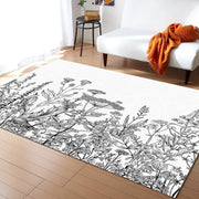 Tapis Exotique Noir et Blanc Déco-exotique.fr