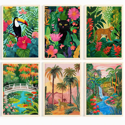 Poster Jungle Flashy-Déco Exotique
