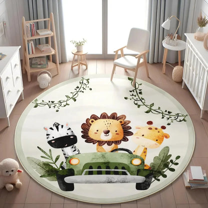 Tapis Jungle Safari Enfant-Déco Exotique