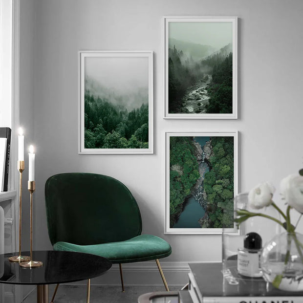 Poster Jungle Brume Déco-exotique.fr