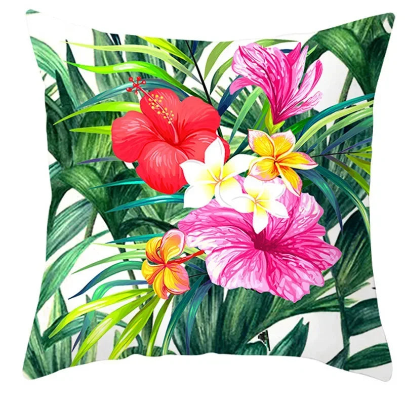 Coussin Tropical Fleurs Exotiques Déco-exotique.fr