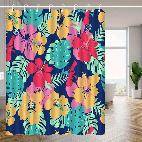 Rideau de douche Tropical Floral