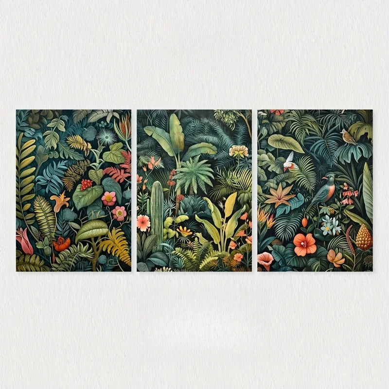Affiche Fleurs Vintage-Déco Exotique