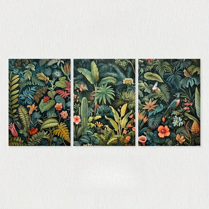 Affiche Fleurs Vintage-Déco Exotique