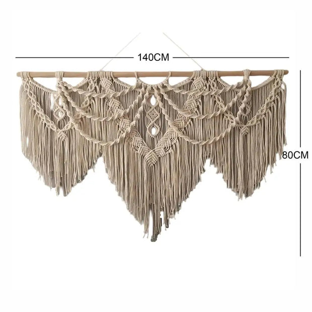Macramé Mural Grande Taille Déco-exotique.fr