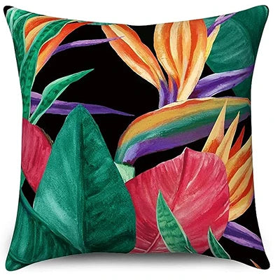 Coussin Jungle Colorée Déco-exotique.fr