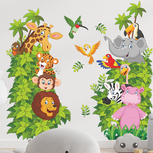 Stickers Animaux Jungle et Feuillage Déco-exotique.fr