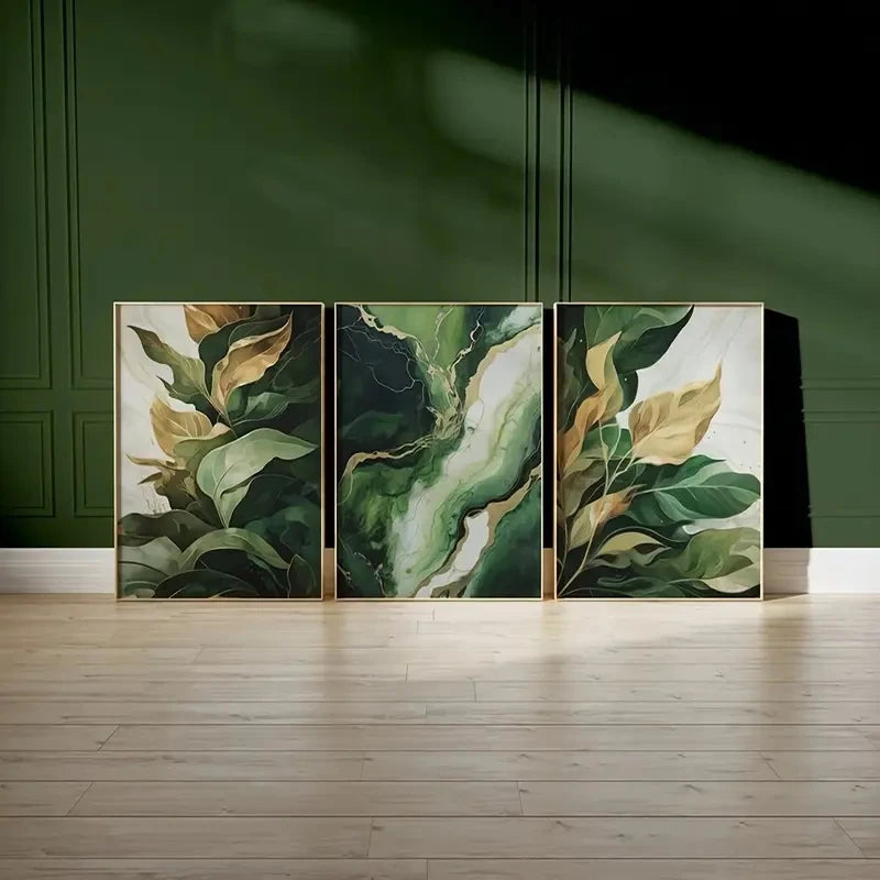 Affiche Plante Verte Abstraite-Déco Exotique