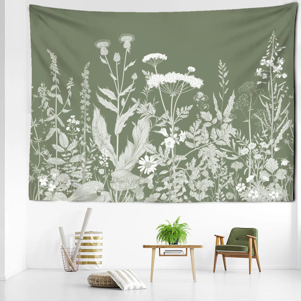 Tenture Jungle Minimaliste- Déco Exotique