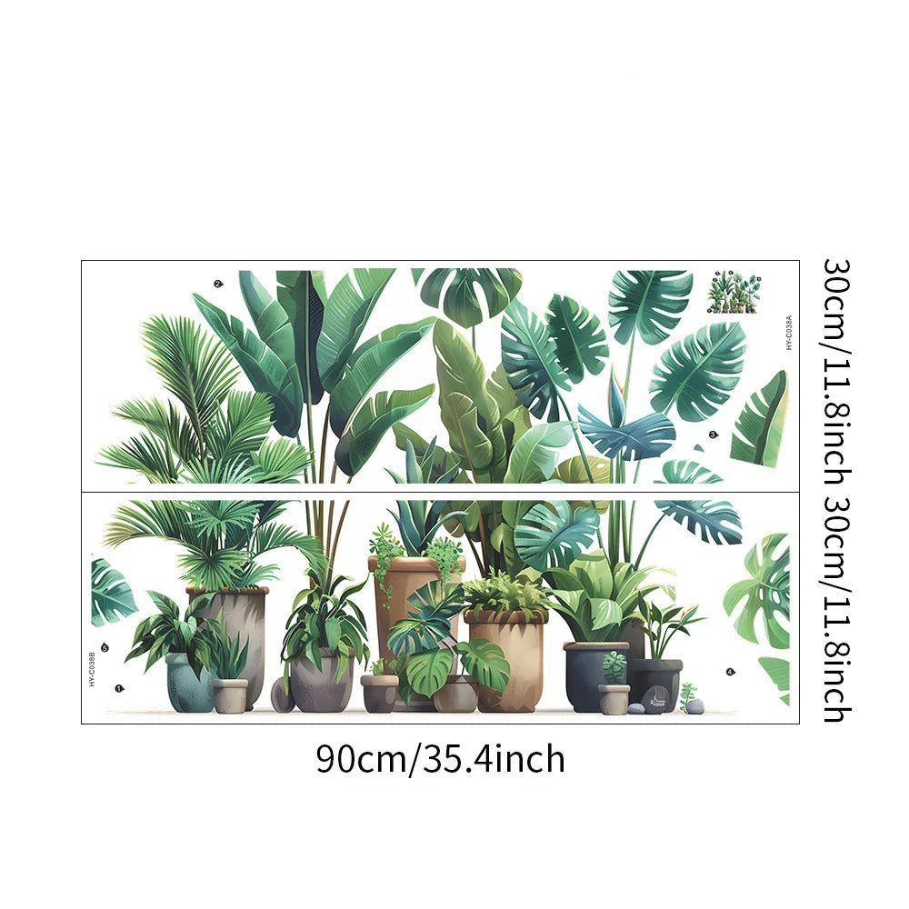 Stickers Plantes Tropicales en Pot Déco-exotique.fr