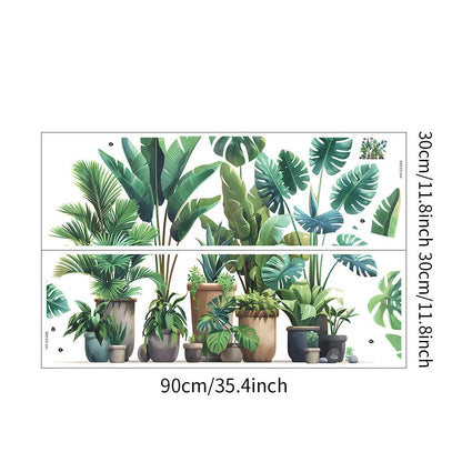 Stickers Plantes Tropicales en Pot Déco-exotique.fr