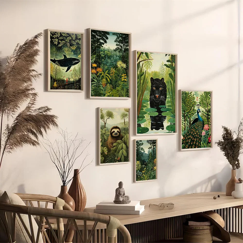 Poster Jungle Style Suuréaliste-Déco Exotique