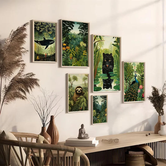 Poster Jungle Style Suuréaliste-Déco Exotique