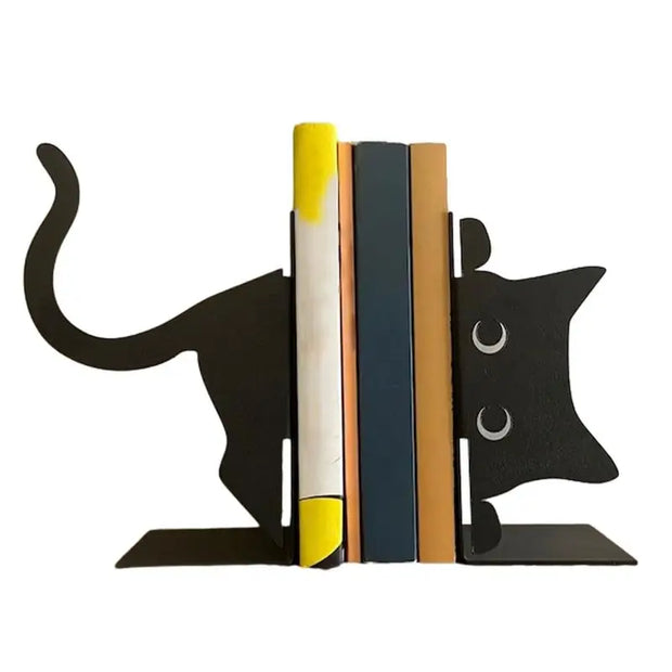 Serre livre Chat Noir Déco-exotique.fr