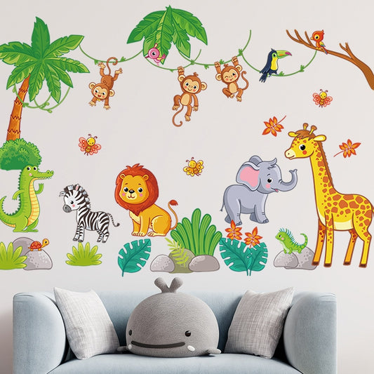 Stickers Animaux Jungle Enfant Déco-exotique.fr