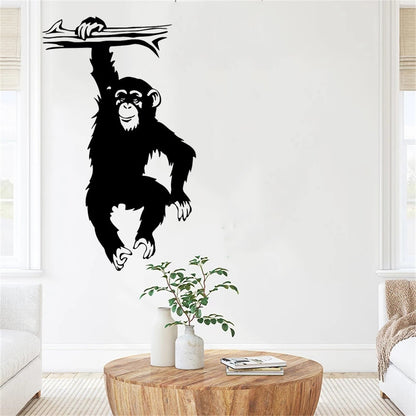 Stickers Singe Noir et Blanc Déco-exotique.fr