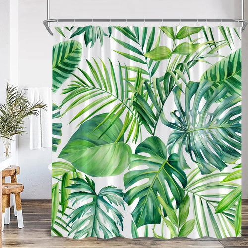 Rideau de douche Jungle 180x200-Déco Exotique