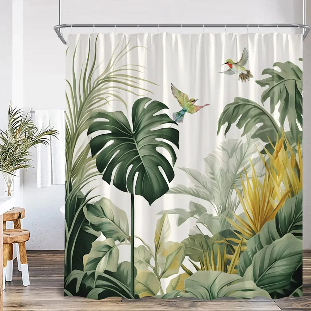 Rideau de douche Jungle Original-Déco Exotique