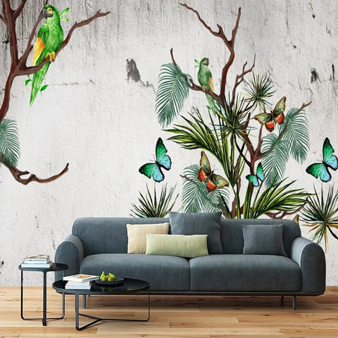 Papier peint Jungle Papillon Déco-exotique.fr