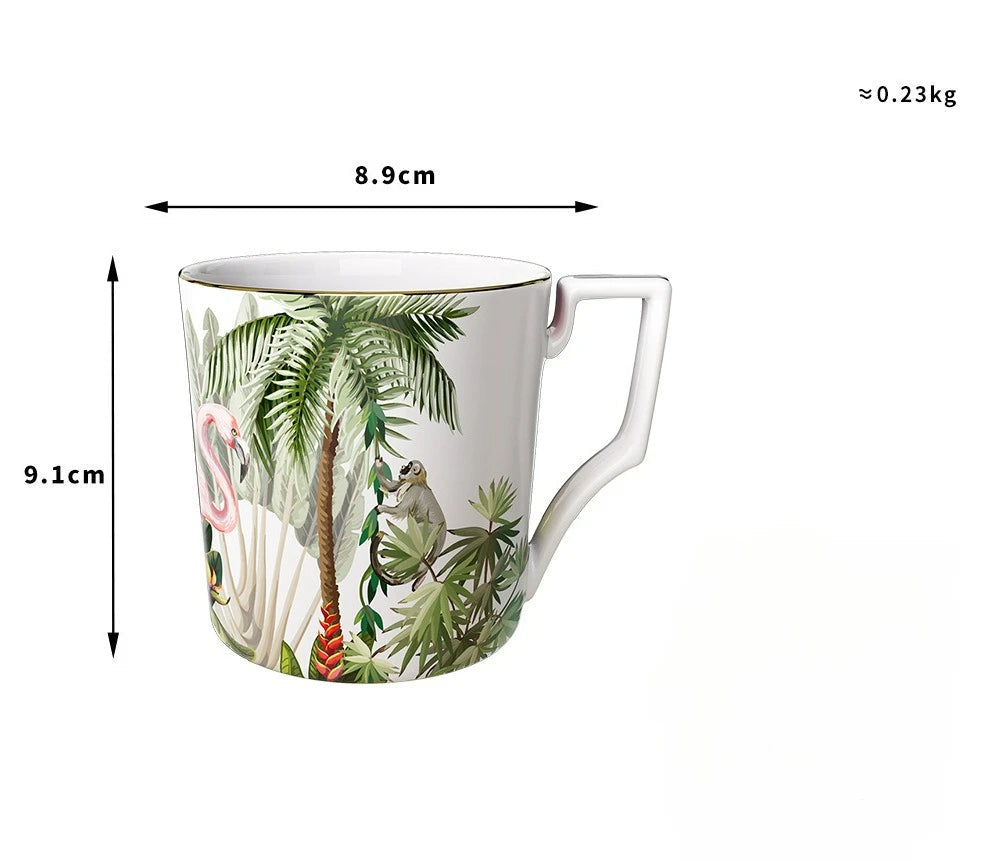 Service Vaiselle Jungle-Déco Exotique