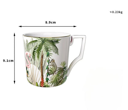 Service Vaiselle Jungle-Déco Exotique