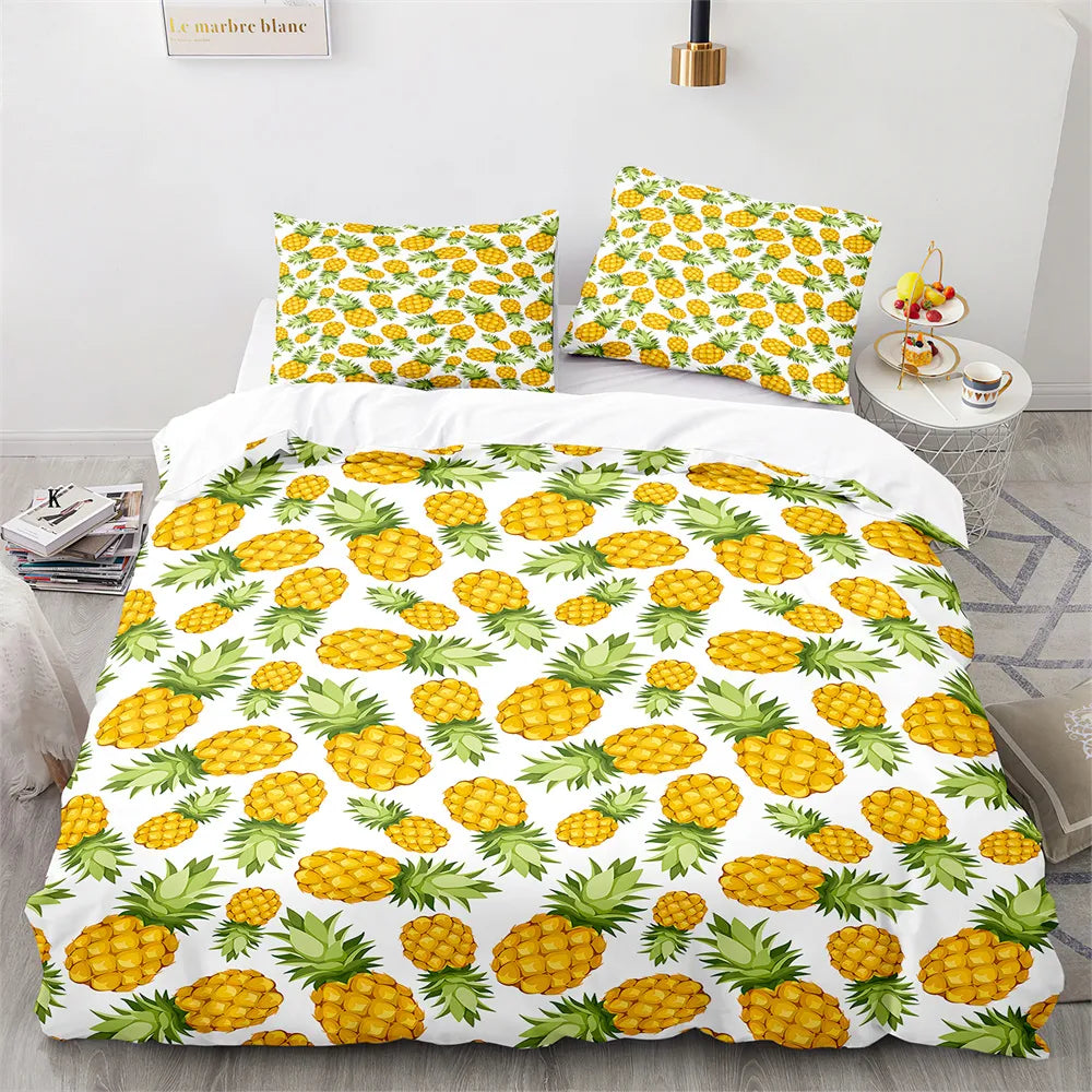 Housse de couette Ananas Déco-exotique.fr