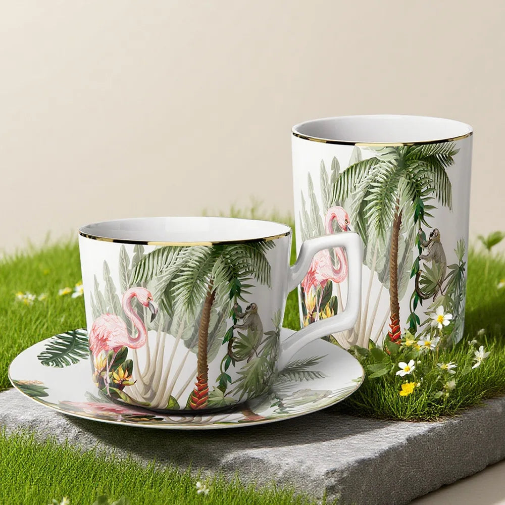 Service Vaiselle Jungle-Déco Exotique