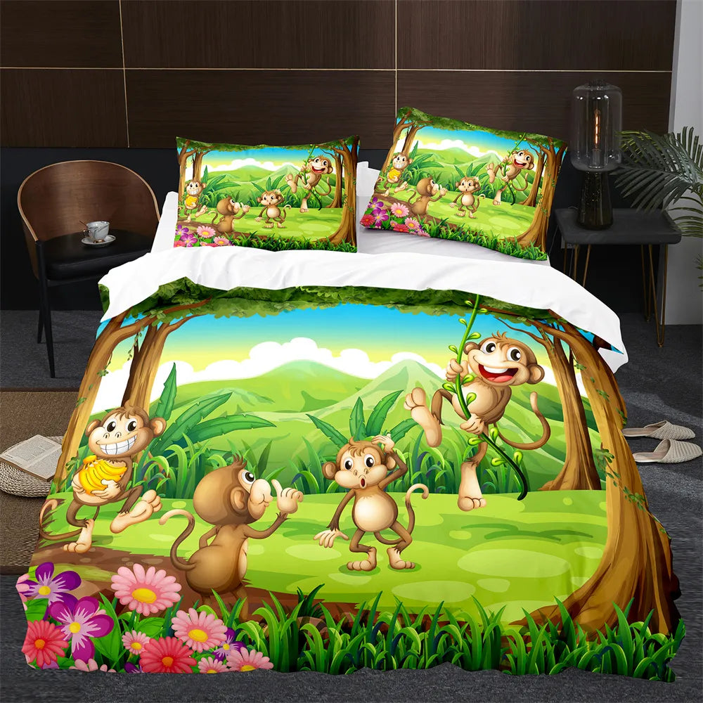 Housse de couette Enfant Jungle Déco-exotique.fr