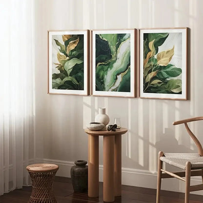 Affiche Plante Verte Abstraite-Déco Exotique