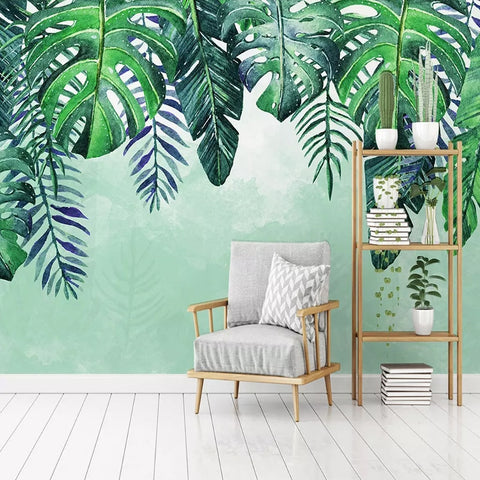 Papier peint Tropical Plante verte Déco-exotique.fr