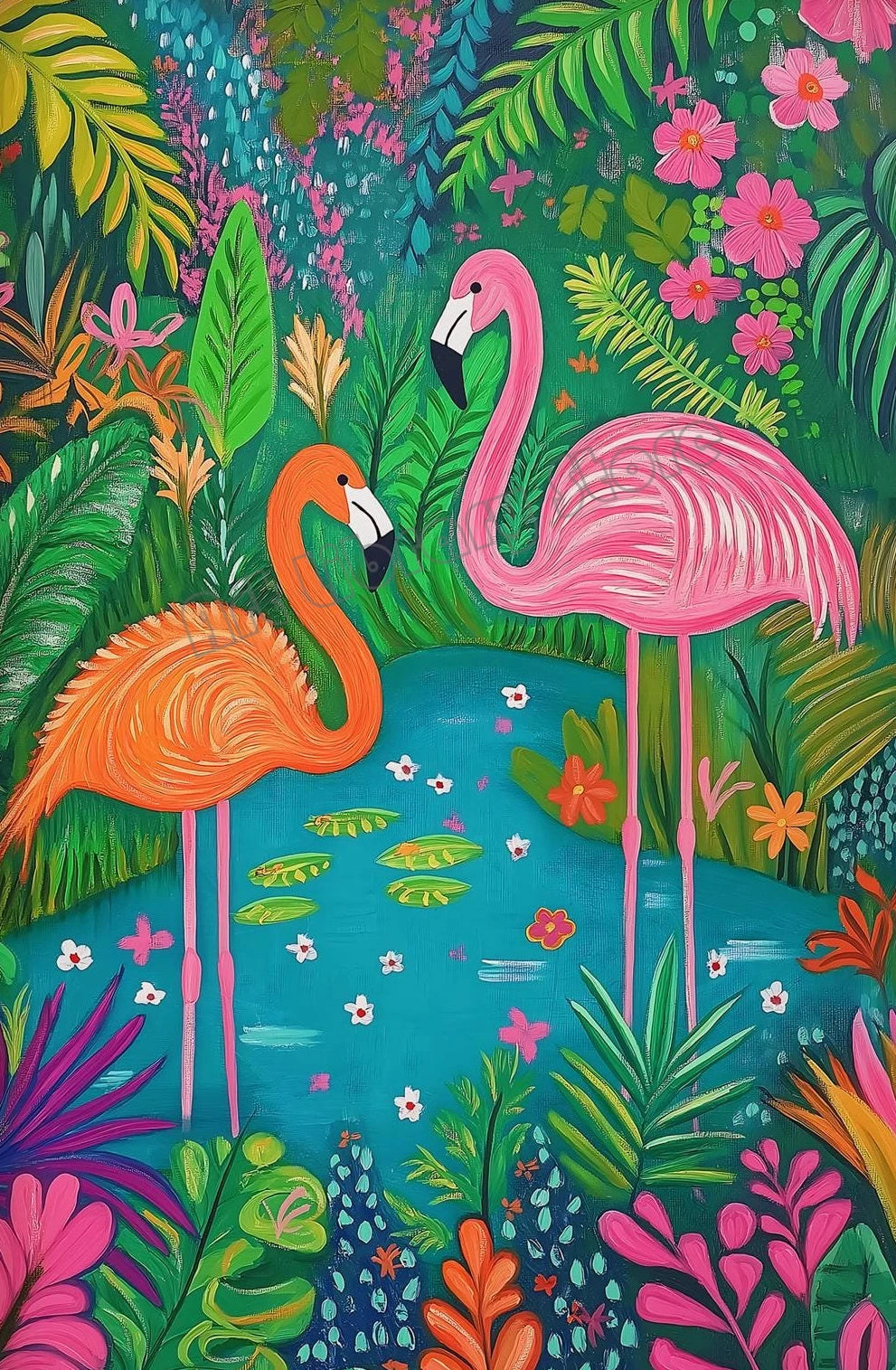 Poster Jungle Flashy-Déco Exotique