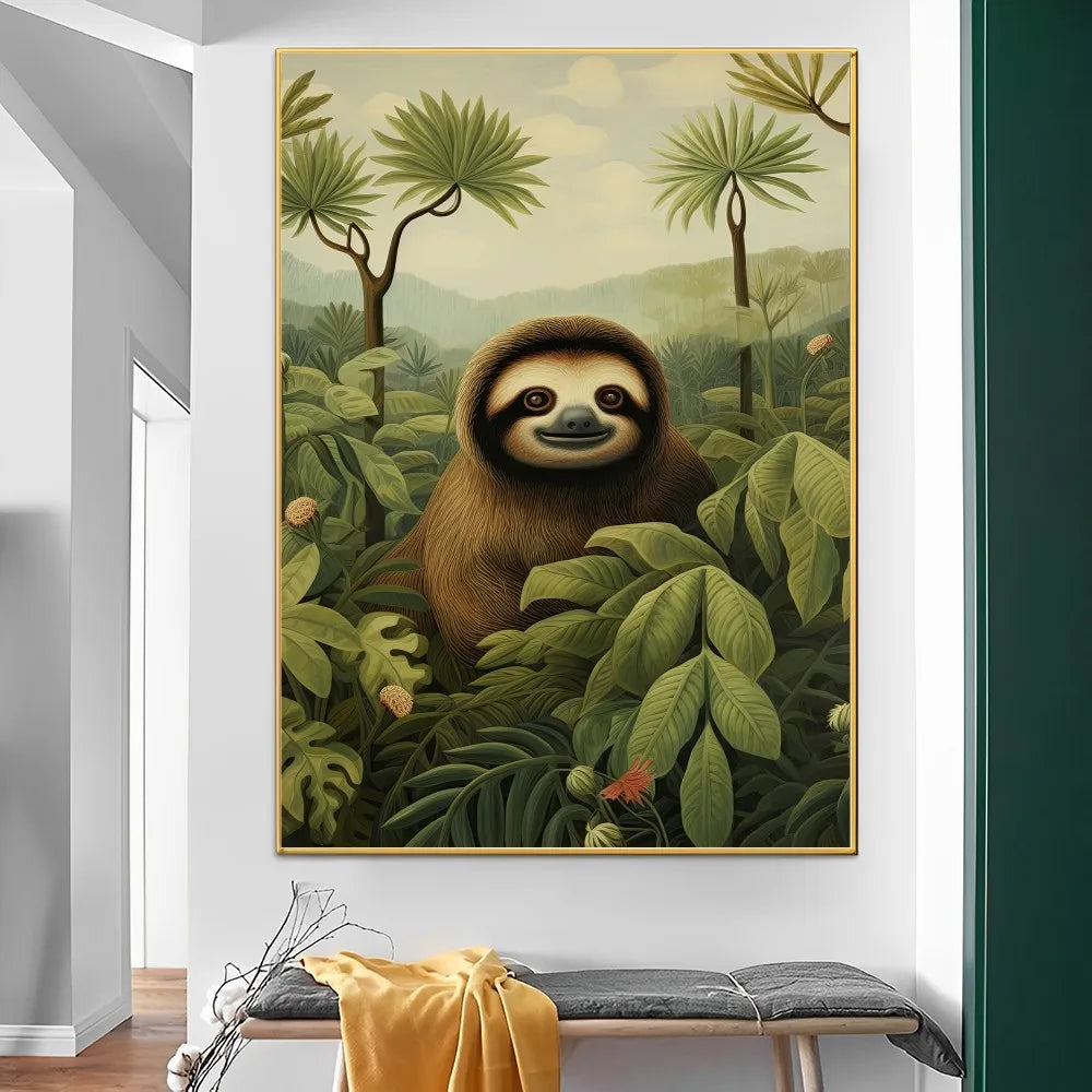 Poster Jungle Style Suuréaliste-Déco Exotique