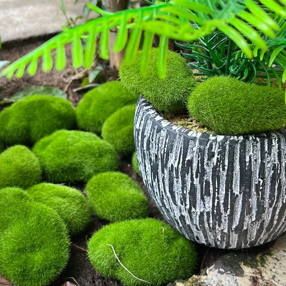 Boule de Mousse Artificielle- Déco Exotique