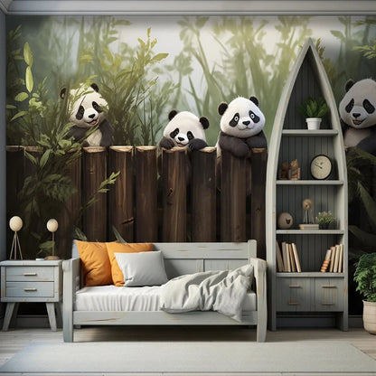 Papier peint Panda- Déco Exotique