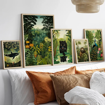 Poster Jungle Style Suuréaliste-Déco Exotique