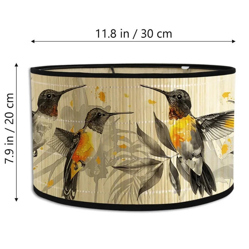 Abat jour motif Oiseaux Déco-exotique.fr