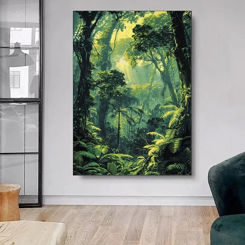 Affiche Forêt Luxuriante-Déco Exotique