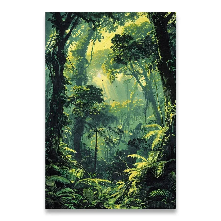 Affiche Forêt Luxuriante-Déco Exotique